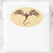 Ich bin Feuer, ich bin tot - Grafik Ovaler Aufkleber (Tasche)