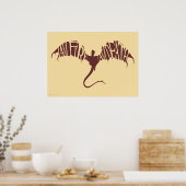 Ich bin Feuer, ich bin tot - Grafik Poster (Küche)