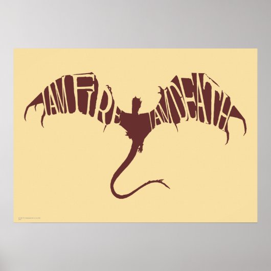 Ich bin Feuer, ich bin tot - Grafik Poster (Vorne)