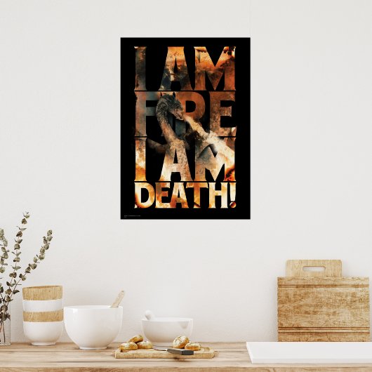 Ich bin Feuer, ich bin tot! Poster (Küche)