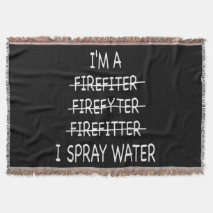 Ich bin Feuerwehrmann, die Funny Mens I Spray Wate Decke