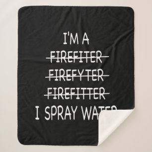 Ich bin Feuerwehrmann, die Funny Mens I Spray Wate Sherpadecke