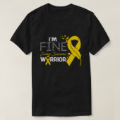 Ich bin Fine Ewings Sarcoma Warrior Awareness Feat T-Shirt (Design vorne)