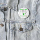 Ich bin Fine Lyme Warrior Button (Beispiel)
