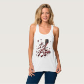 Ich bin Fine Movie Halloween Zombie Tank Top (Vorderseite Vollansicht)