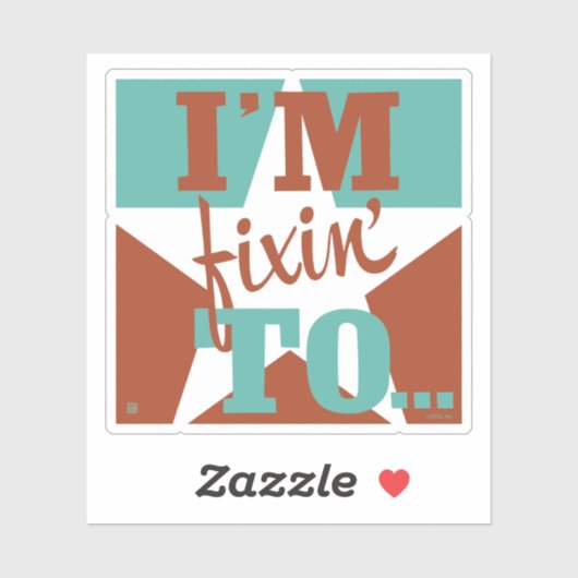 Ich bin fixiert auf aufkleber (Blatt)