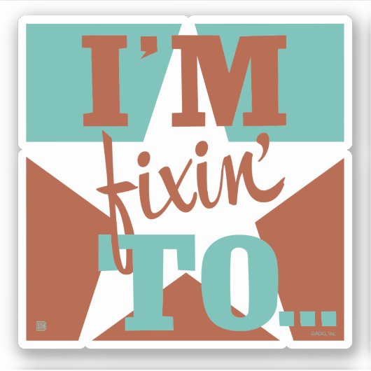 Ich bin fixiert auf aufkleber (Vorderseite)