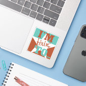 Ich bin fixiert auf aufkleber (Laptop mit iPhone)