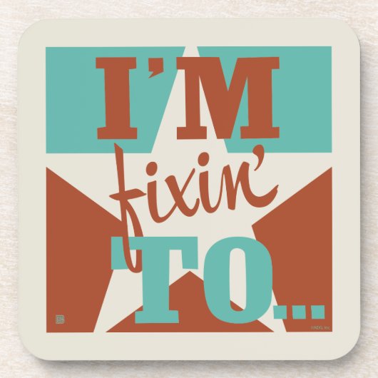 Ich bin fixiert auf getränkeuntersetzer (Vorderseite)