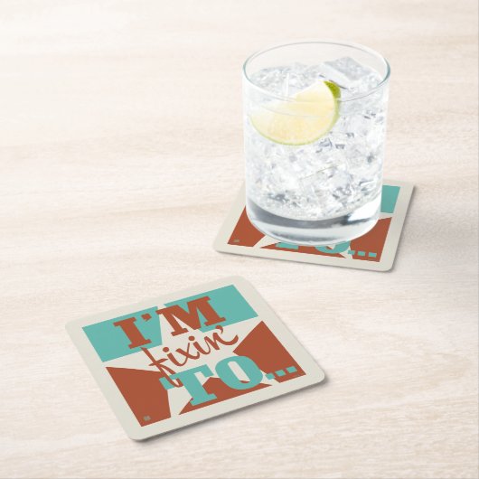 Ich bin fixiert auf rechteckiger pappuntersetzer (Vor Ort)