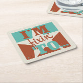 Ich bin fixiert auf rechteckiger pappuntersetzer (angewinkelt)