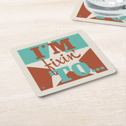 Ich bin fixiert auf rechteckiger pappuntersetzer (angewinkelt)