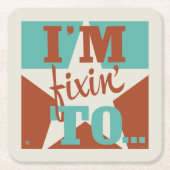 Ich bin fixiert auf rechteckiger pappuntersetzer (Vorderseite)