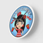 Ich bin Flämischer Muuy: Farbiger brachte ich und Runde Wanduhr (Winkel)