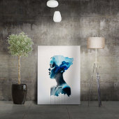 Ich bin flüssig leinwanddruck