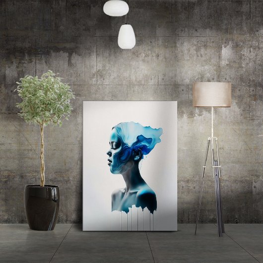 Ich bin flüssig leinwanddruck