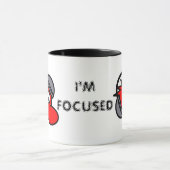 ICH BIN FOKUS! Kopfhörer Typ Keramik Tasse (Zentrum)