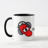 ICH BIN FOKUS! Kopfhörer Typ Keramik Tasse (Links)