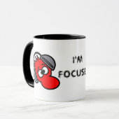 ICH BIN FOKUS! Kopfhörer Typ Keramik Tasse (Vorderseite Links)
