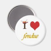 Ich bin Fondue Magnet (Vorderseite/Rückseite)
