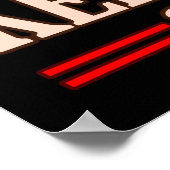 Ich bin Football Lover Football Player Coach Game Poster (Ecke)