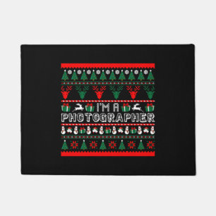 Ich bin Fotograf Weihnachten Ugly Sweater Fußmatte