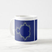 Ich bin - Fraktal so blau Kaffeetasse (Vorderseite Links)