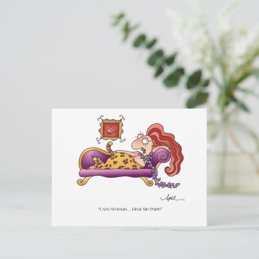 Ich BIN FRAMAN Postcard bis April McCallum Postkarte (Stehend Vorderseite)