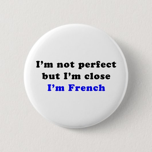 Ich bin französisch button (Vorderseite)