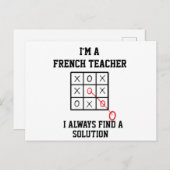 Ich bin Französischlehrerin und finde immer eine L Postkarte (Vorne/Hinten)