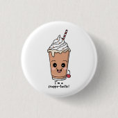 Ich bin Frappe-tastisch | Rahm mit Schlagsahne Button (Vorderseite)