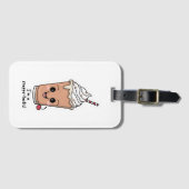 Ich bin Frappe-tastisch | Rahm mit Schlagsahne Gepäckanhänger (Vorderseite (Horizontal))