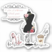 ICH BIN FRAU AUFKLEBER (Vorderseite)