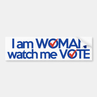 Ich bin FRAU aufpasse mich ZU WÄHLEN Autoaufkleber