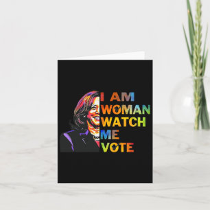 Ich bin Frau beobachten Sie mir Kamala Harris Walt Karte
