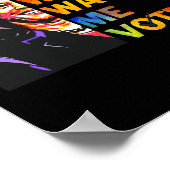 Ich bin Frau beobachten Sie mir Kamala Harris Walt Poster (Ecke)