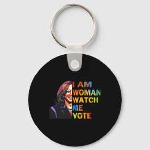 Ich bin Frau beobachten Sie mir Kamala Harris Walt Schlüsselanhänger