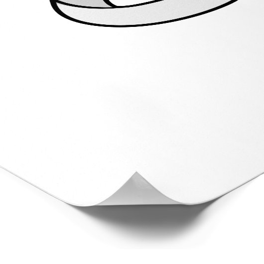 Ich bin Frau hier. Ich bin schwarz-weiß-Poster Poster (Ecke)