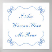 Ich bin Frau hier Roar Poster (Vorne)