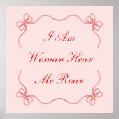Ich bin Frau hier Roar Poster (Vorne)