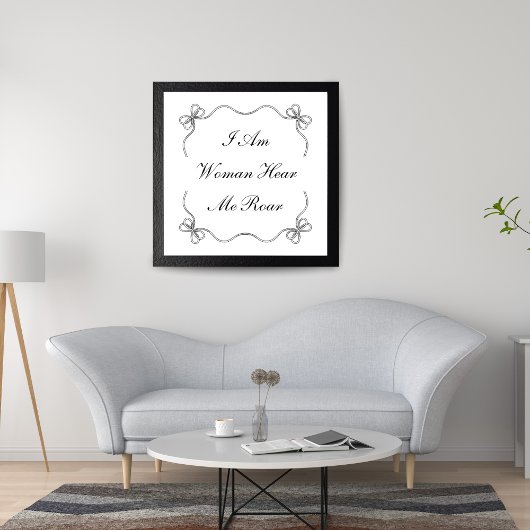 Ich bin Frau hier Roar Poster
