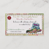 Ich bin Frau hören, wie ich nähe Visitenkarte (Rückseite)