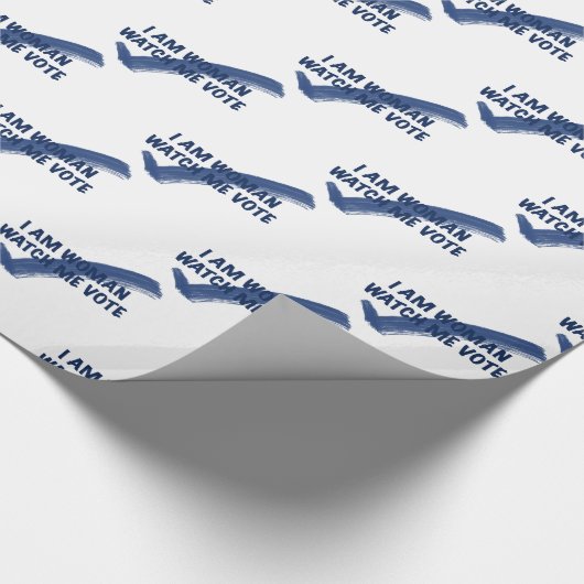 Ich bin Frau schauen, wie ich blau abwäge Geschenkpapier (Ecke)