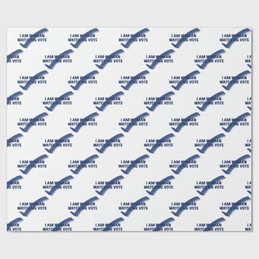 Ich bin Frau schauen, wie ich blau abwäge Geschenkpapier (Flach)