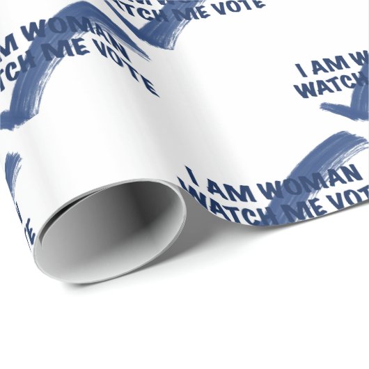 Ich bin Frau schauen, wie ich blau abwäge Geschenkpapier (Rolleneckpunkt)