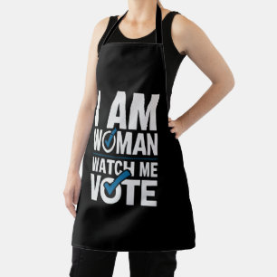 Ich bin Frau, schaut, wie ich wähle, Vintage Schürze