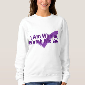 Ich bin Frau und beobachte mich Lila bei der Absti Sweatshirt