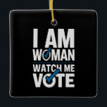 Ich bin Frau und beobachte mich Vintag bei der Abs Keramikornament<br><div class="desc">Ich bin Frau und beobachte mich Vintag bei der Abstimmung</div>