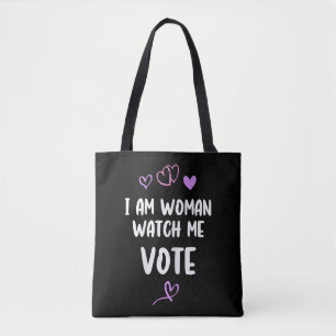 Ich bin Frau und schaue mir bei der Abstimmung zu Tasche
