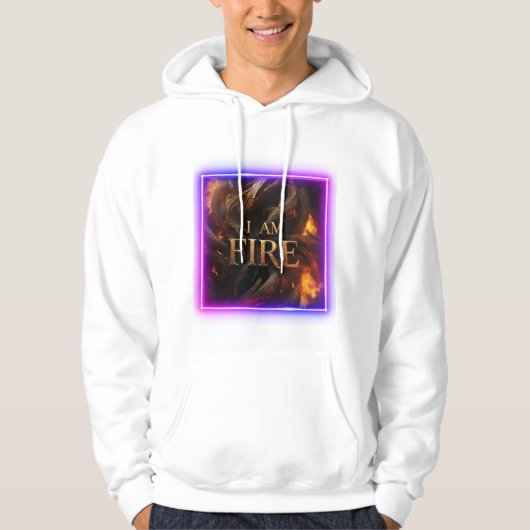 ICH BIN FRE CLASSIC BOLD WRITEN HOODIE (Vorderseite)